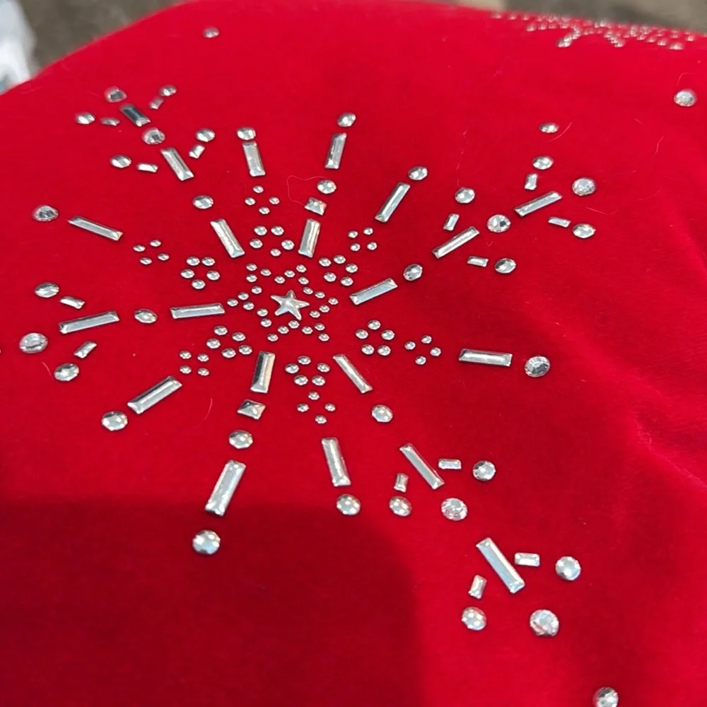 Vintage Target Wondershop Sparkle Snowflake Christmas Stocking 17x10